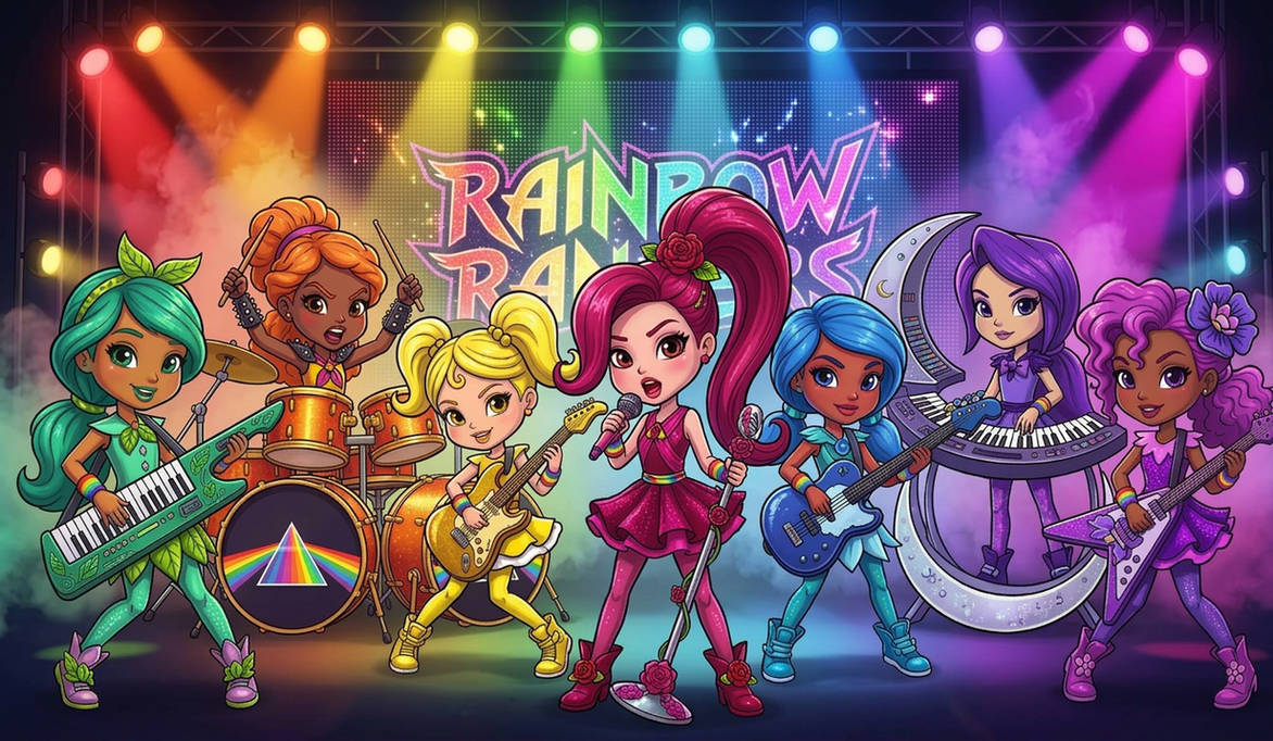 Mandy Rainbow Rangers Rainbow Rangers as rock stars by nbbrant on DeviantArt
