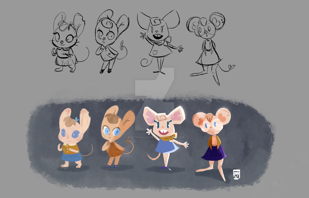 Mouse Character Designs by mayshallwin on DeviantArt