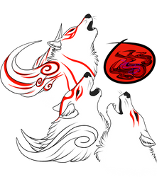 Three Okami Sun