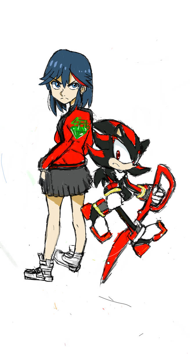 Ryuko and Shadow by Eaico on DeviantArt