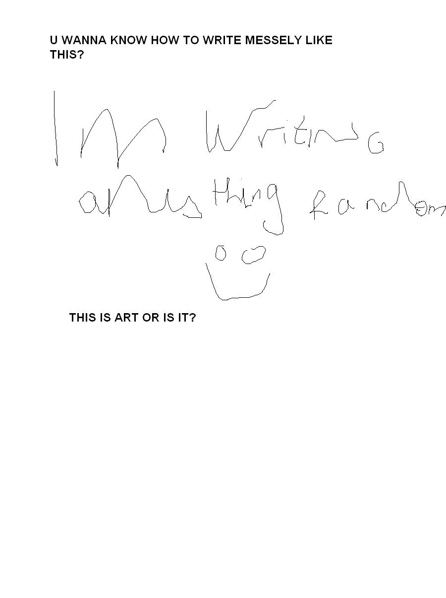 Messy writing by SparkleGemBlaze on DeviantArt