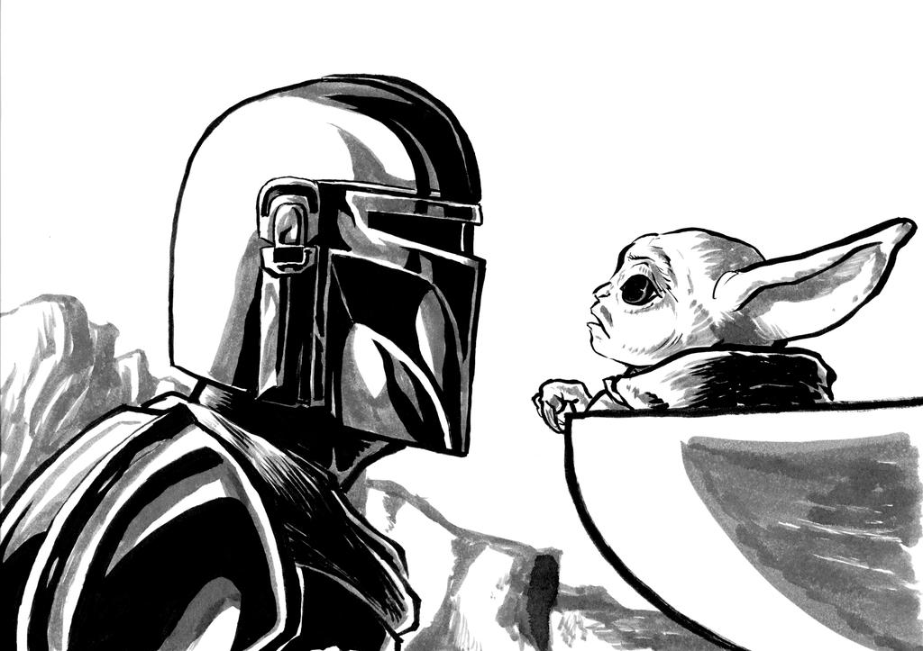 Mandalorian And Baby Yoda By Geekboy5000 On Deviantart Mandalorian And Baby Yoda By Geekboy5000 On Deviantart