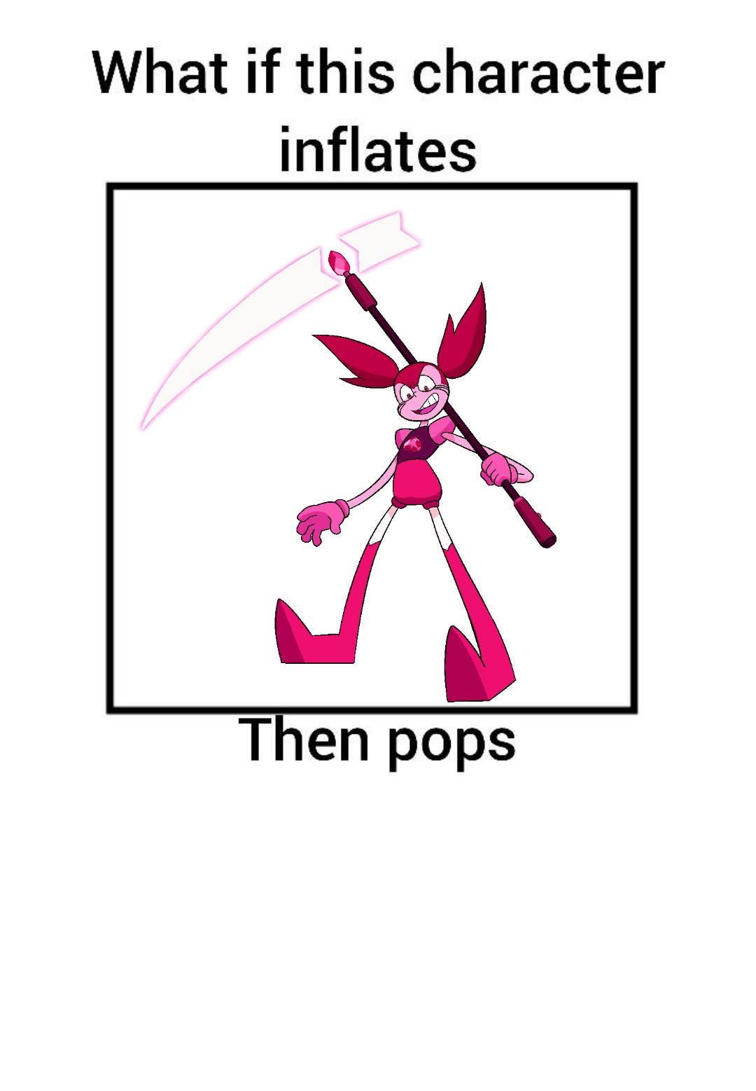 Spinel Inflated What if spinel inflates then pops by THEJURASSICWONDER on DeviantArt
