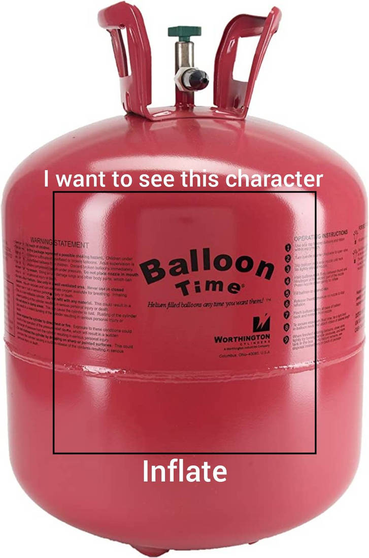 I want this character to inflate (meme template) by THEJURASSICWONDER ...