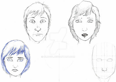 Module Face Drawing Drawing 33 of 365: Face study 3 by Oldowl on DeviantArt