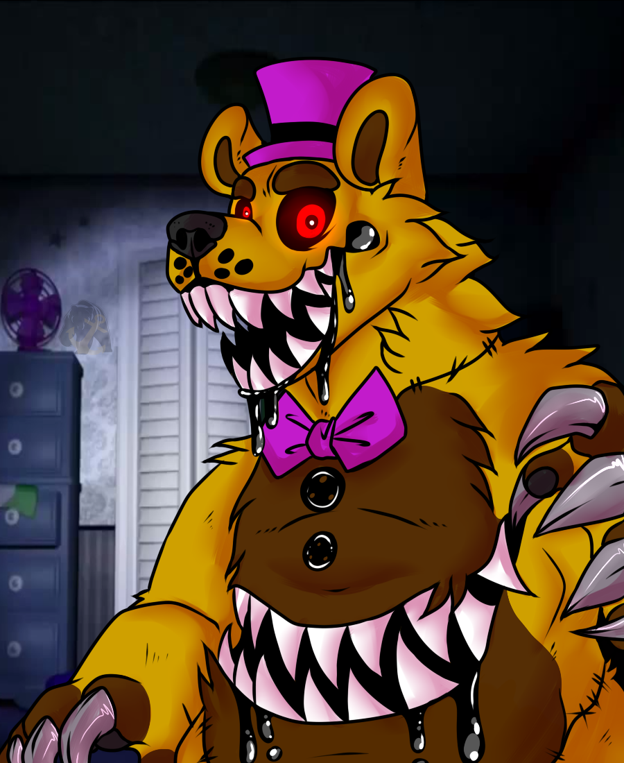 FNaF 4 - Nightmare Fredbear (Fan-Made) by DaHooplerzMan on DeviantArt