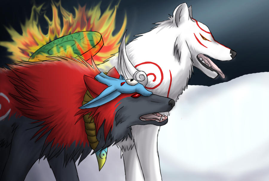 Okami wolves by Chibiangle on DeviantArt