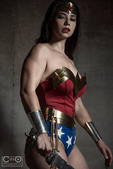 Wonder woman ready for battle