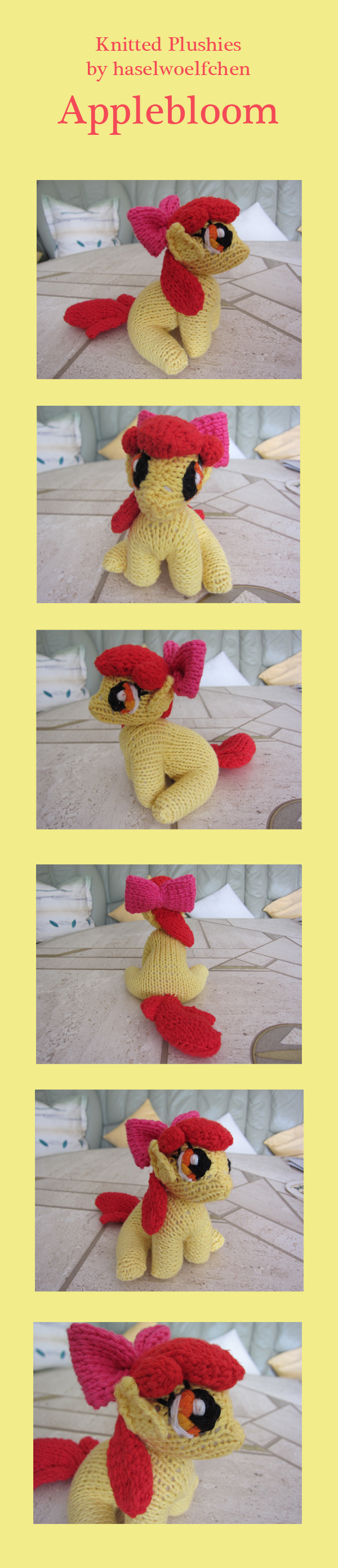 Knitted Plushies - Applebloom