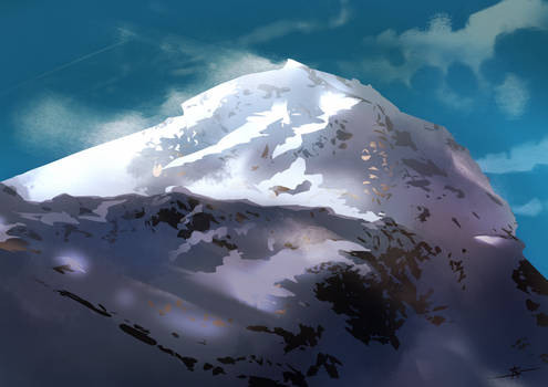 Digital Mountain Painting