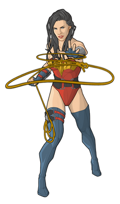 Wonder Woman - lasso throw