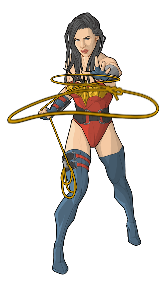 Wonder Woman - lasso throw