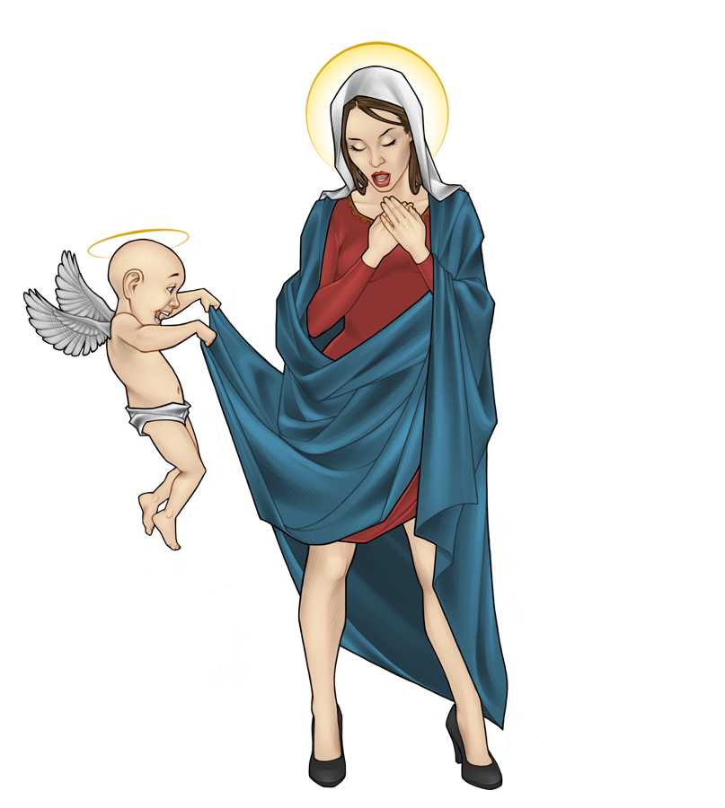 Virgin Mary by Orr-Malus on DeviantArt.