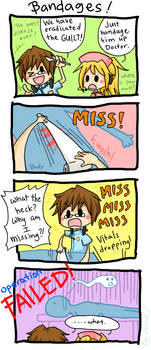 Trauma Center Comic - Bandages by LarkIsMyName