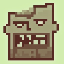 Zombie pixel face