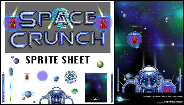 Space crunch Sprite sheet and screenshot