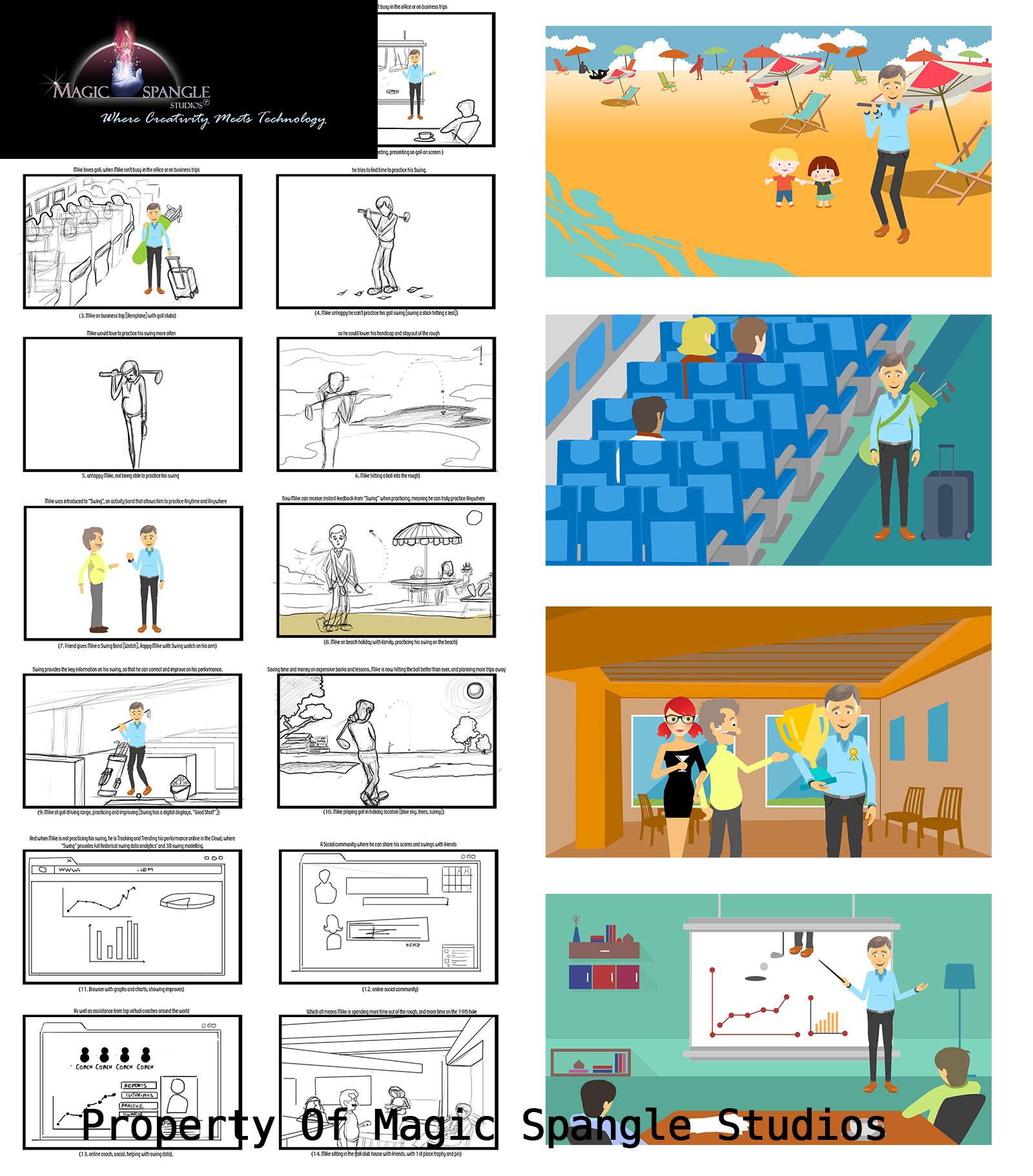 Storyboard And Screenshots Swing