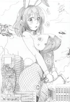 Maika, the big bunny girl