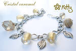 _cristal caramel charmbracelet by kitica