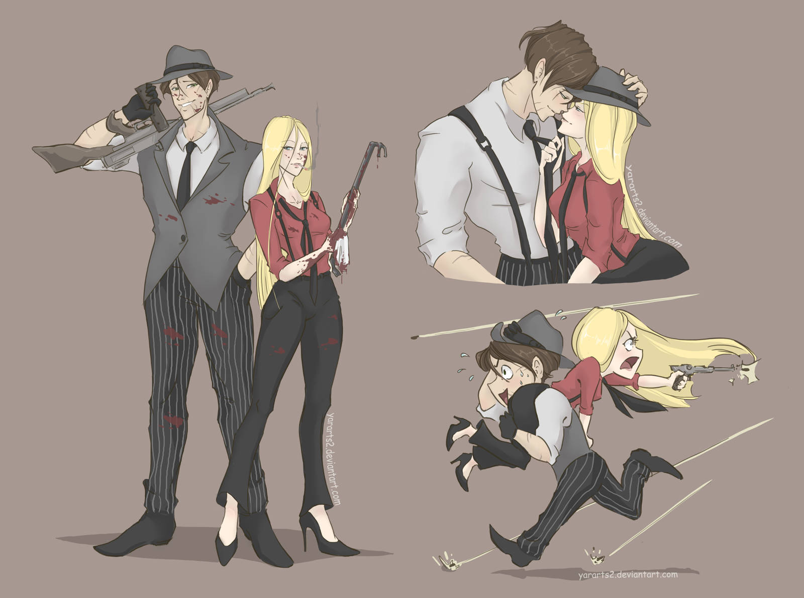 Bonnie and Clyde by YarArts2 on DeviantArt