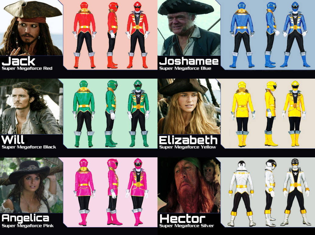 Power Rangers Megaforce Pirates of the Caribbean 2 by nguyendat25346 on ...