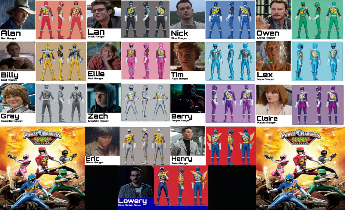 Power Rangers Jurassic Rise Power Rangers Dino Charge Jurassic World x Park by nguyendat25346 on ...