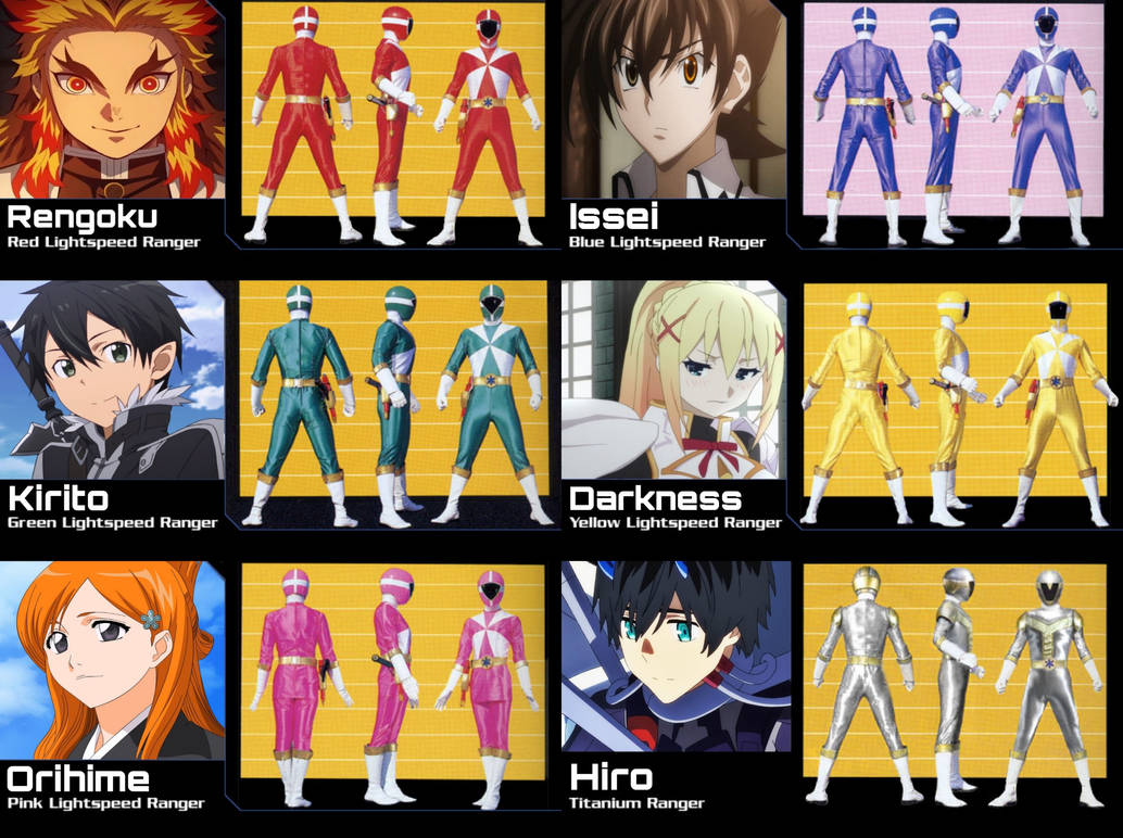 Anime Power Rangers Power Rangers Lightspeed Rescue crossover anime by nguyendat25346 on ...