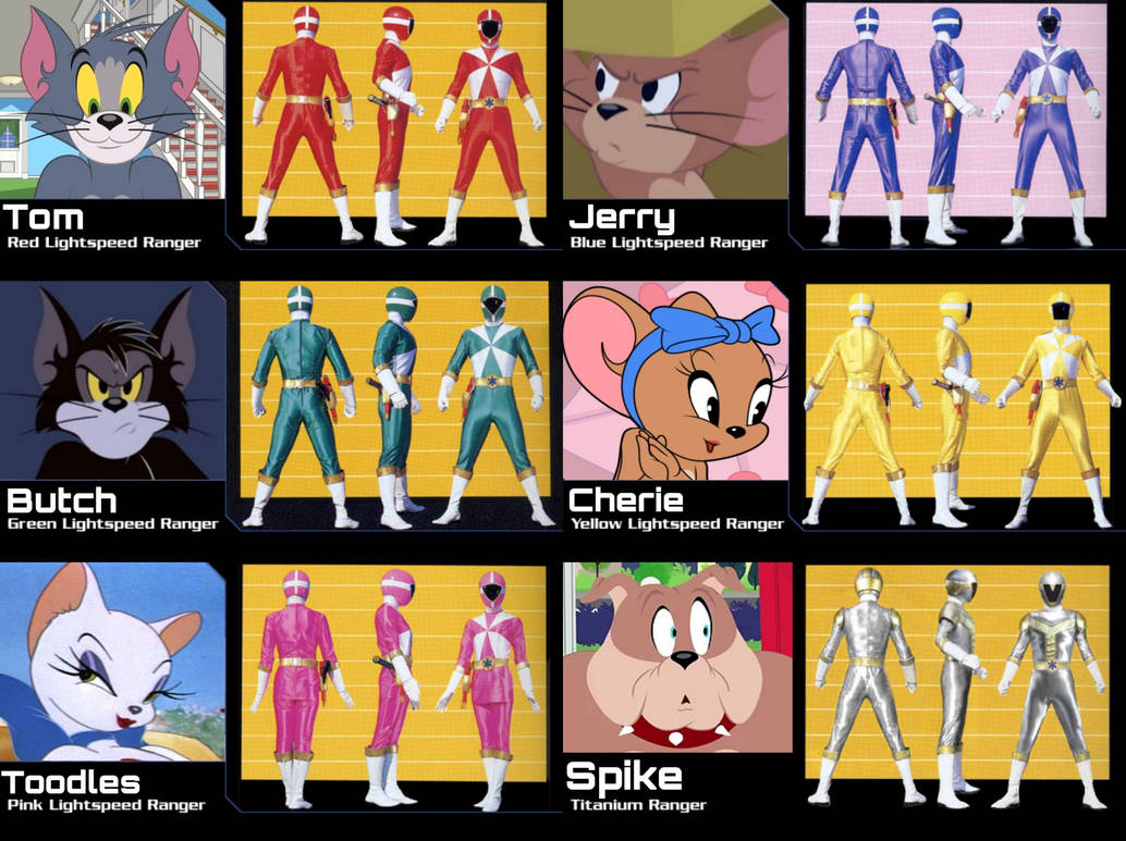 Tom Power Rangers Power Rangers Lightspeed Rescue Tom and Jerry by nguyendat25346 on ...