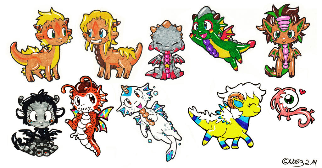 Chibi Dragons