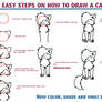 How To Draw A Cat:.