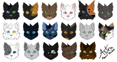 Chibiheads | Lots of Cats