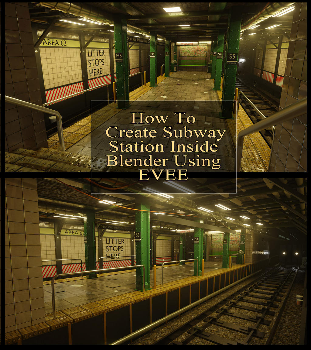 How to create a subway station blender 2.8 by huzzain DeviantArt