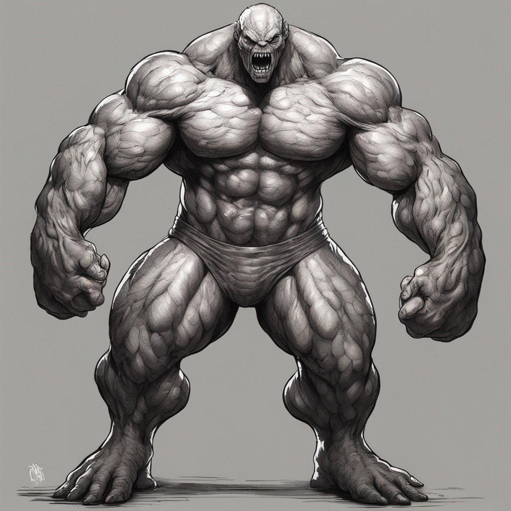 Muscle System Monster Muscular monster, scaly full body, tight battle un by RexFoxOg on ...