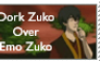 Dork Zuko over Emo Zuko Stamp
