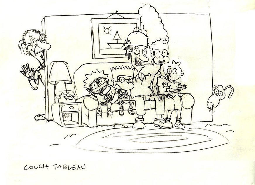 Simpsons Characters Rugrat Klasky Csupo Simpsons/Rugrats Doodles by RealBeyonder on DeviantArt