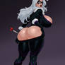 Felicia Hardy dart in the ass
