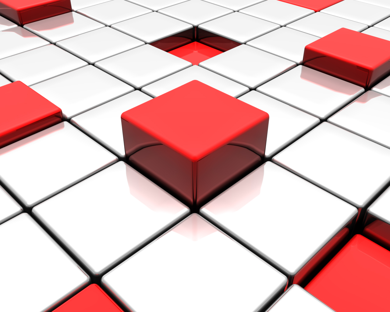 Shifted Blocks: Red