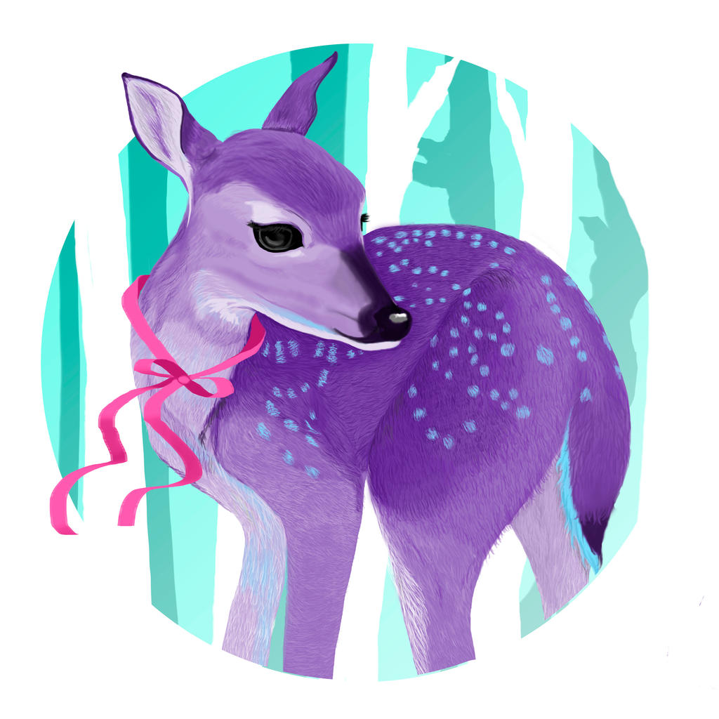 Purple Deer By Epaz On DeviantArt purple-deer-by-epaz-on-deviantart