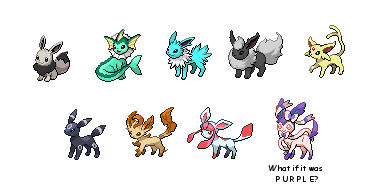 Shiny Eeveelutions Project - Complete by Rotommowtom on DeviantArt