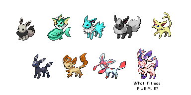 shiny eevee evolutions sprites