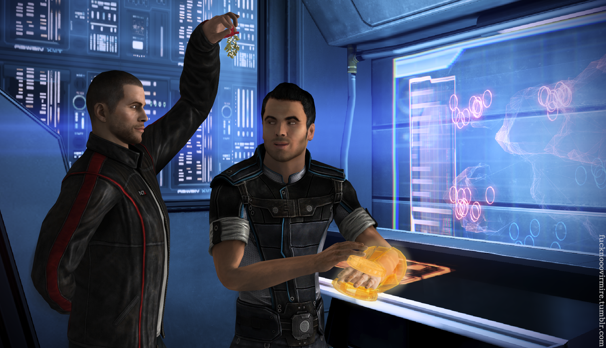 Mistletoe: Shepard and Kaidan