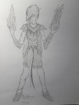 Attempt at a Battle Mage concept (Quick Sketch)