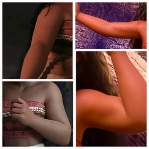 Moana's thick muscular arms