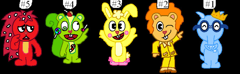 My Top 5 Fav. HTF by Snoopdog1560 on DeviantArt