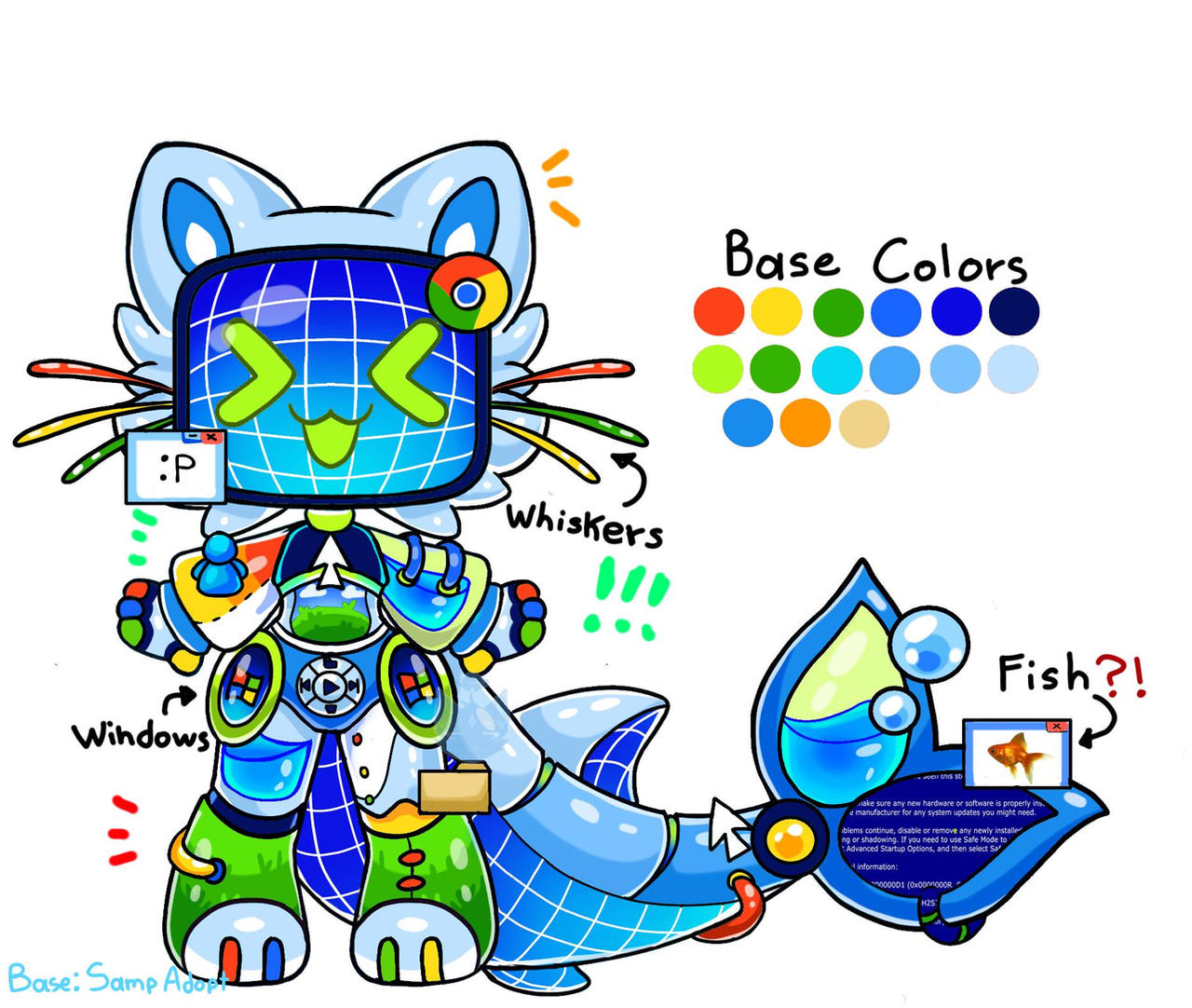 Awindows Xp Cat Windows Cat (OPEN) by Saturncaty on DeviantArt