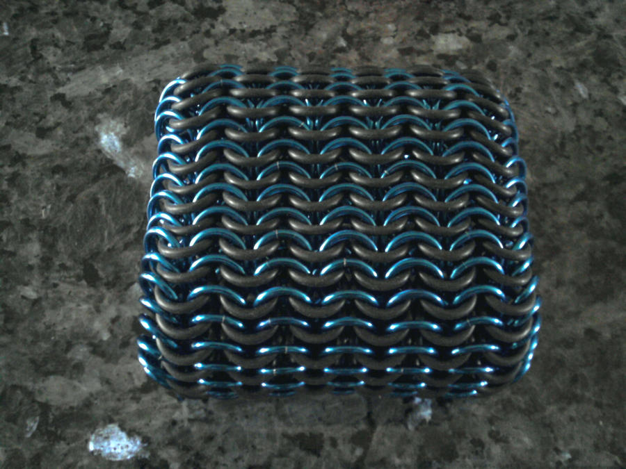 Euro 6-in-1 Stretchmaille Blue/Black by ChainedWolfe