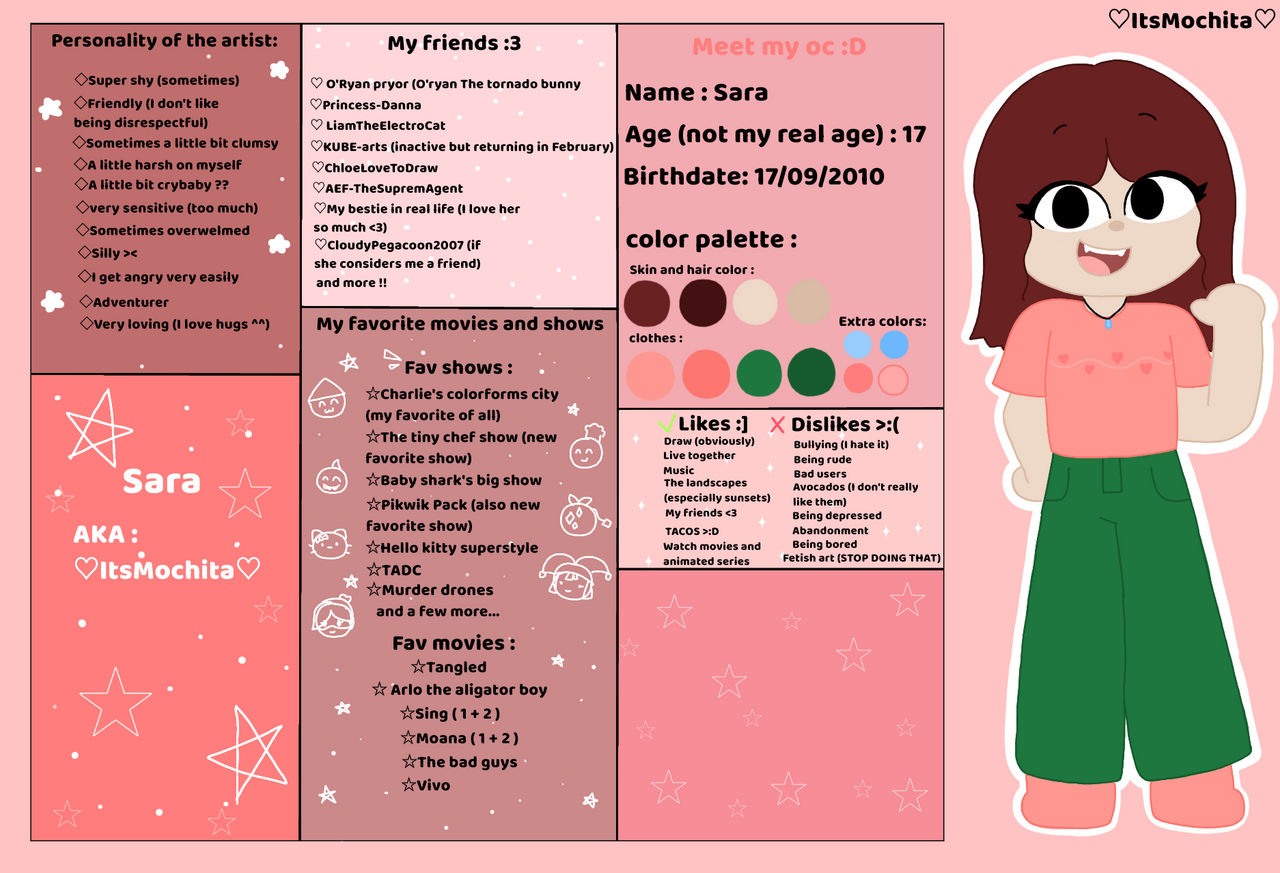 Oc Reading Reference Sara / My oc's reference sheet (2025-2027) by ItsMochita on DeviantArt