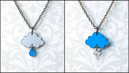 Rainy Day and Stormy Night Necklaces