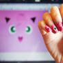 Jigglypuff nails
