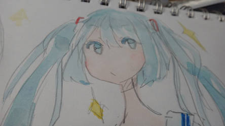 #017 Miku Watercolor c: